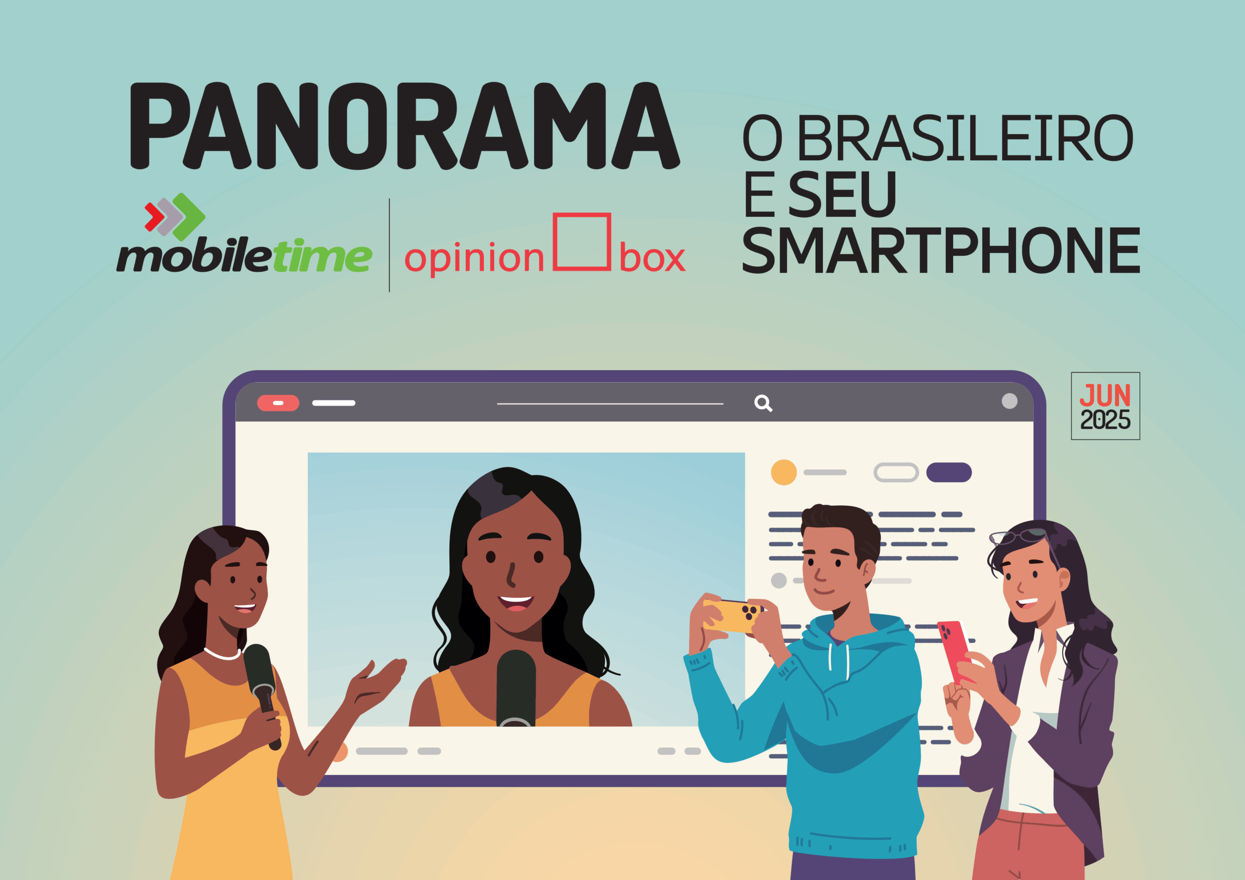 Brasileiro e seu smartphone
