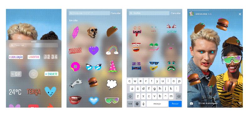 Instagram com Gif