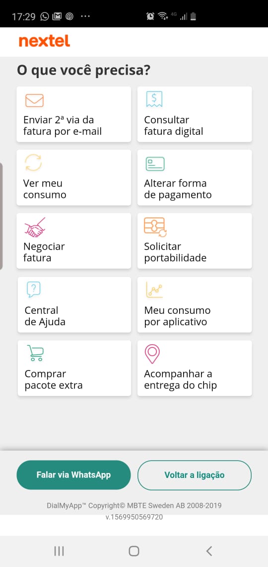 Nextel e DialMyApp