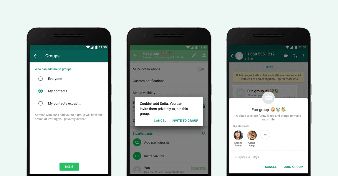 WhatsApp groups
