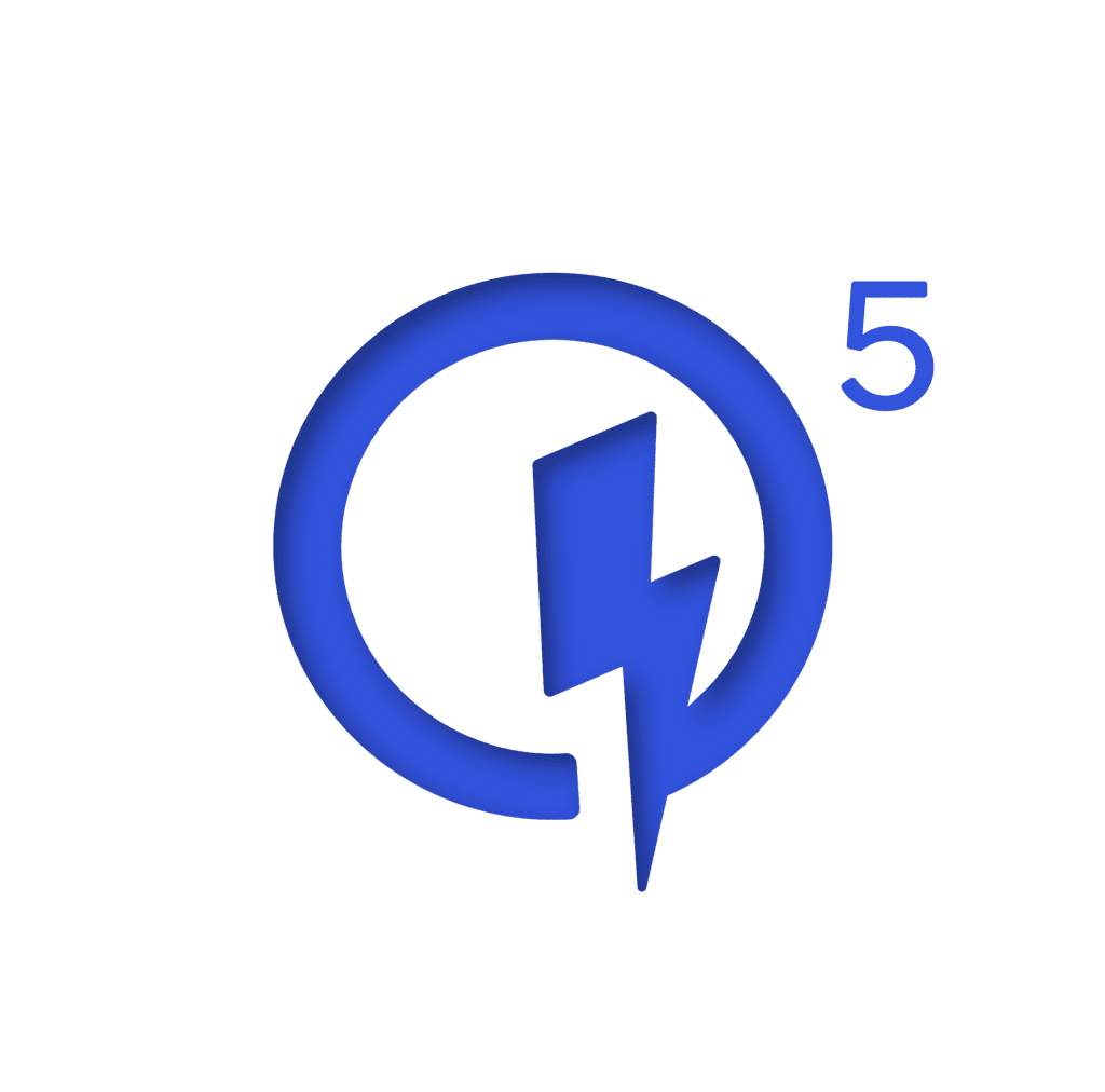 icon qcom quickcharge 5 dimensional blue rgb