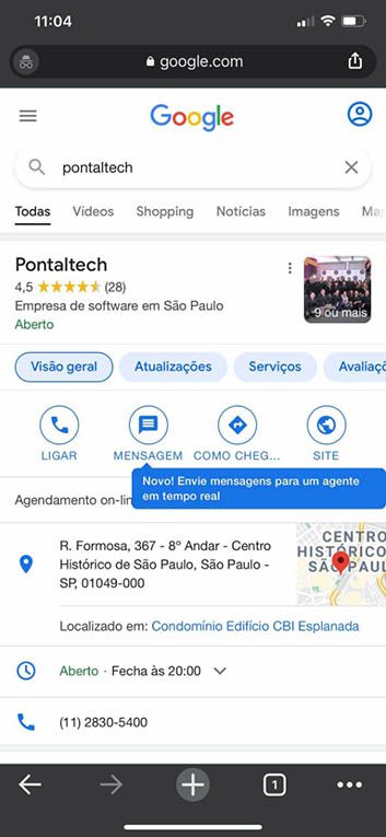 Business Message; Pontaltech