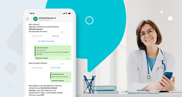 Bot da Unimed Caruaru realiza 7 mil agendamentos em dois anos 1 Unimed Caruaru