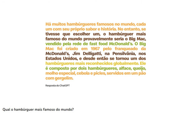 McDonald’s faz campanha publicitária com ChatGPT