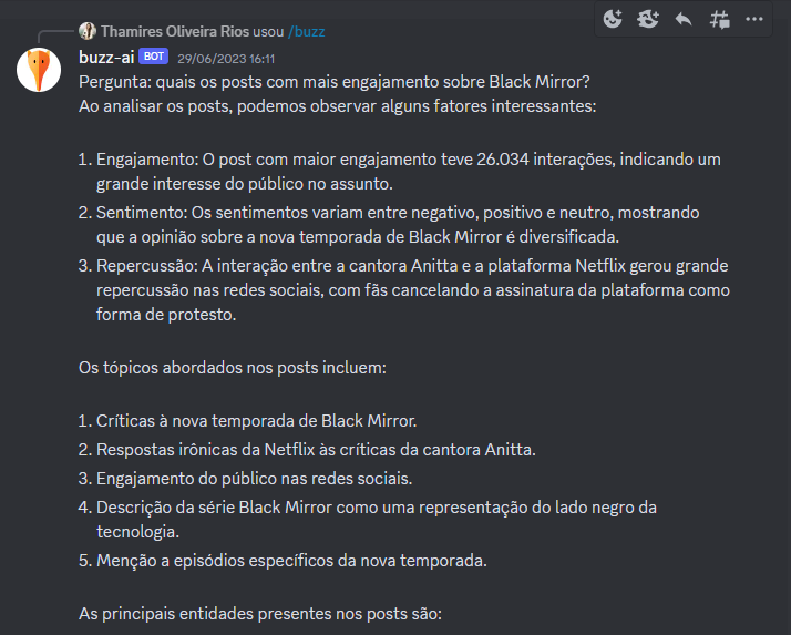 FAQ Análises do Servidor – Discord