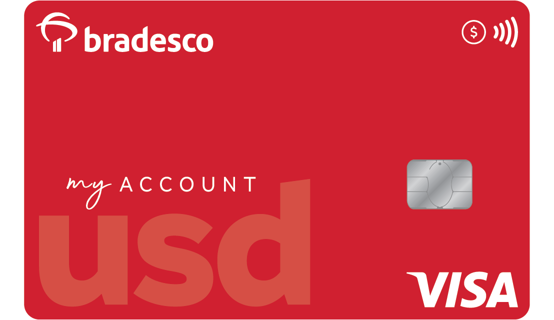 Bradesco lança para todos os clientes sua conta internacional, My Account