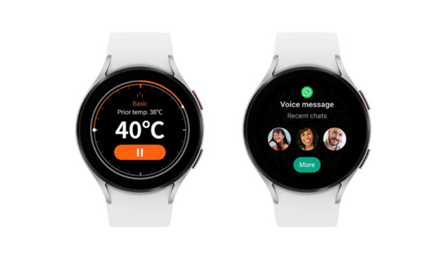 WhatsApp, Samsung Wallet e Thermo Check chegam à linha Galaxy Watch