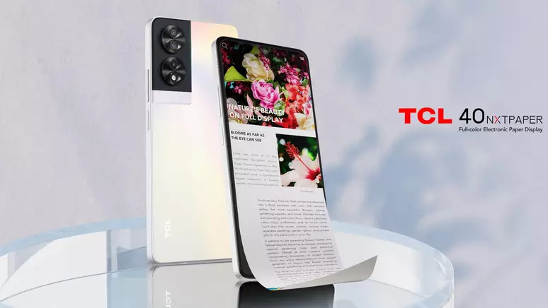 TCL lança smartphone com tela com “sensação de papel”