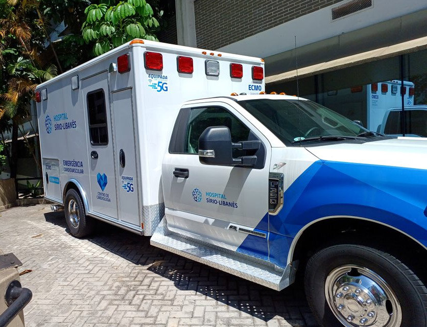 Hospital Sírio-Libanês apresenta ambulância 5G com TIM e Deloitte