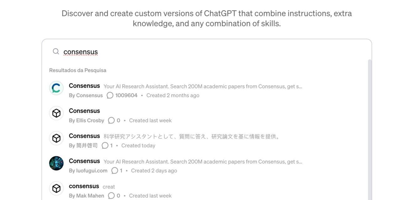 GPT Consensus é o primeiro a ultrapassar 1 milhão de conversas