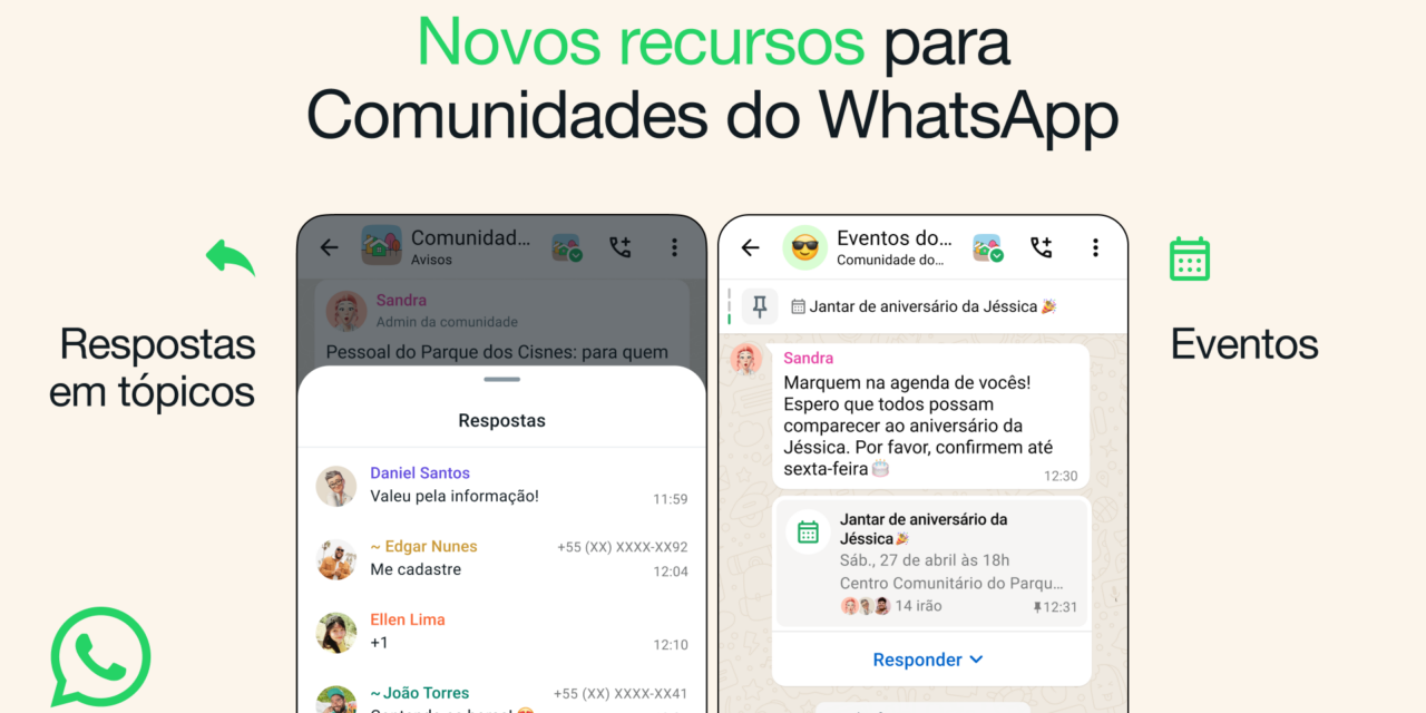 WhatsApp lança recurso de criação de eventos