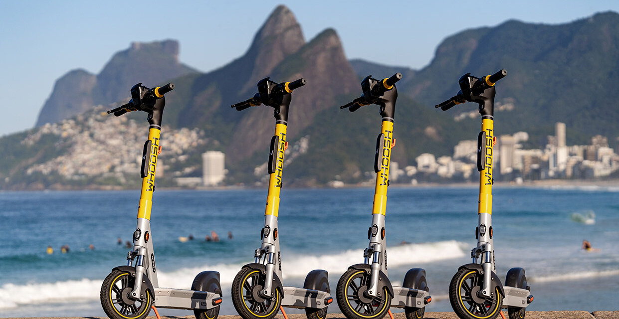Whoosh projeta ter 10 mil patinetes no Brasil em 2025