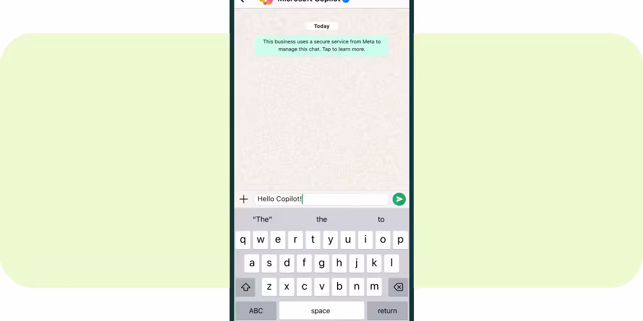 Copilot da Microsoft chega ao WhatsApp