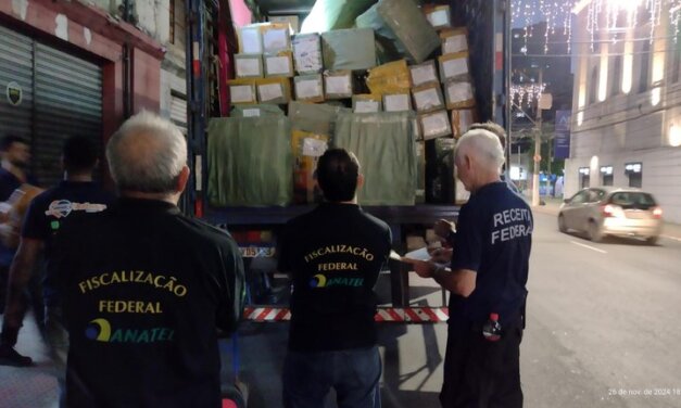 Anatel e Receita Federal realizam Operação Shanzai e apreendem R$ 2 milhões em produtos piratas