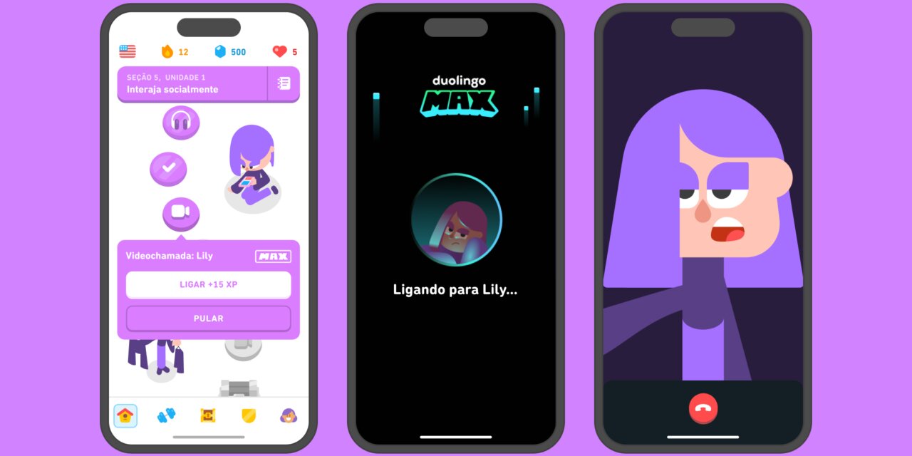 Recurso de videochamadas com IA do Duolingo chega para Android