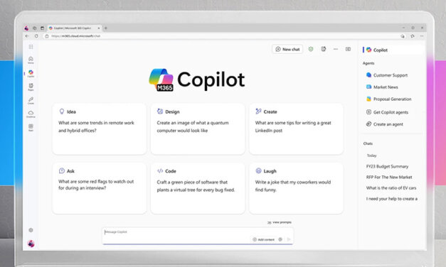 Microsoft lança Copilot Chat para clientes comerciais do 365