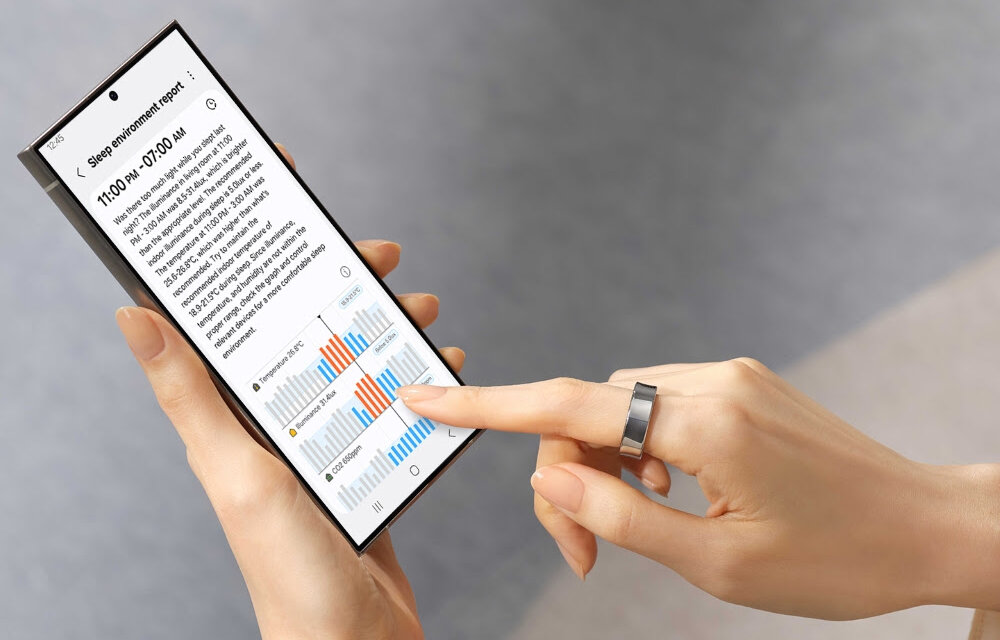 Galaxy Ring da Samsung ganha novos tamanhos e funcionalidades