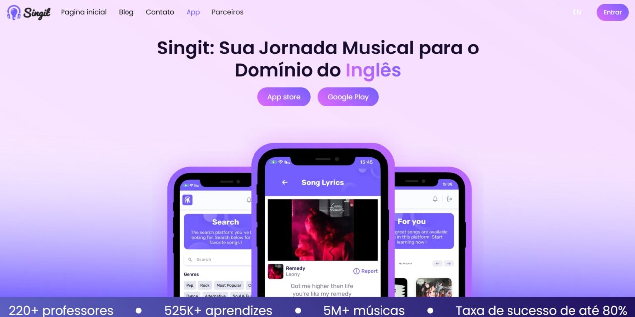 Singit chega ao Brasil com proposta de ensinar inglês por meio de música e IA