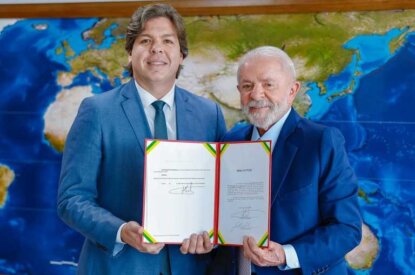 Lula e o novo ministro das comunicaçÕes, fred siqueira