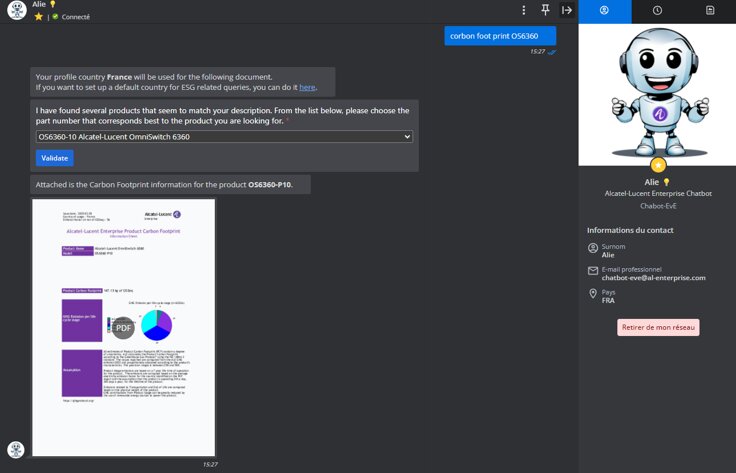 Alcatel lança chatbot ALIE com IA generativa