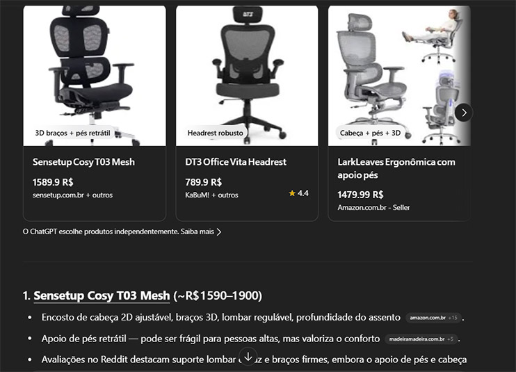 ChatGPT: funcionalidade de compras chega ao Brasil
