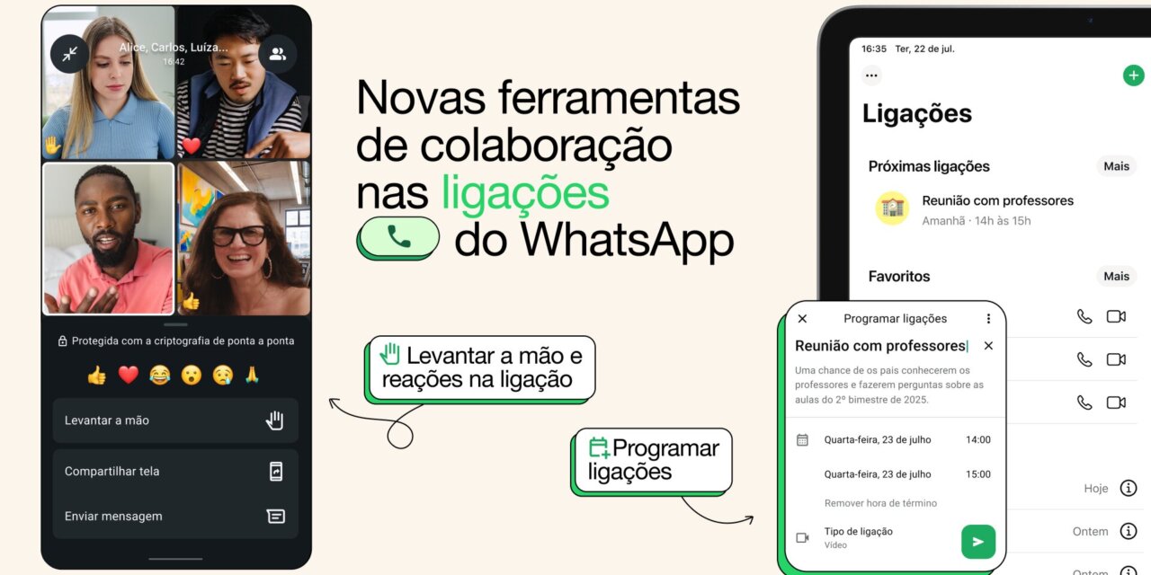 WhatsApp lança ferramenta para agendar ligações em grupos