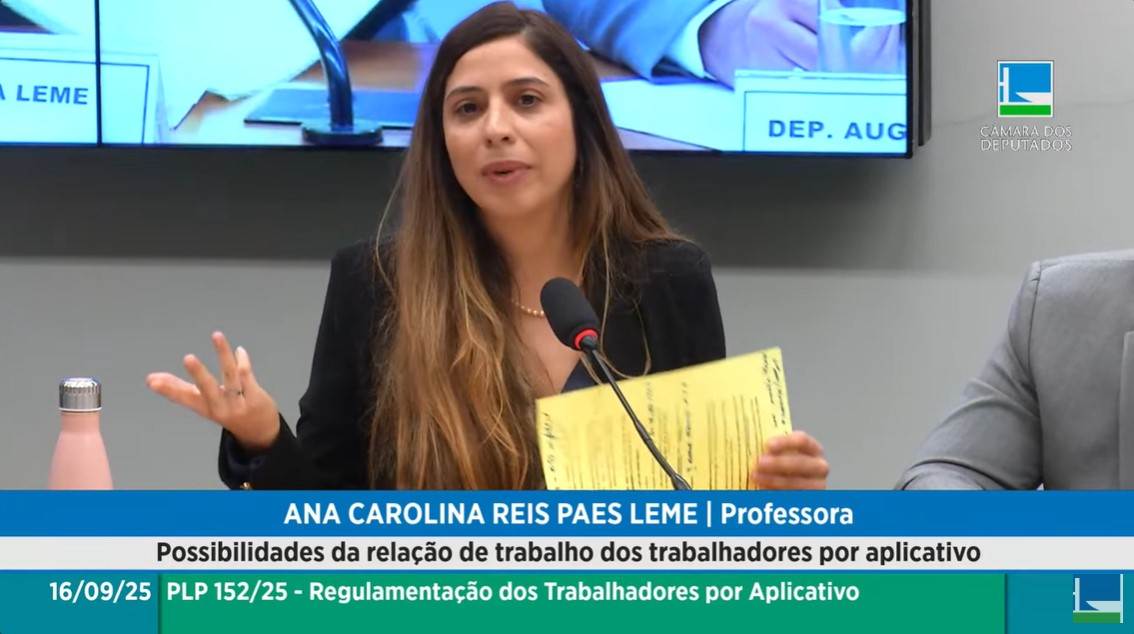 trabalho por app; sugestões