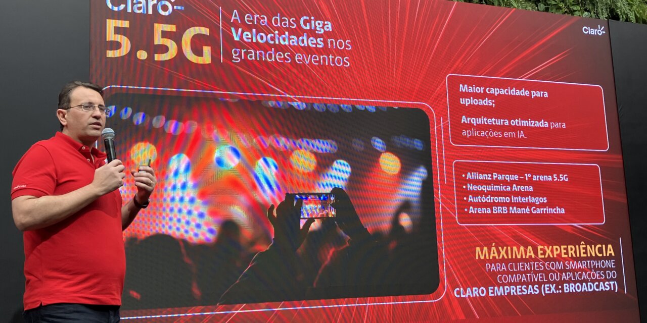 Claro levará 5,5G para grandes eventos e espaços com alta densidade de usuários