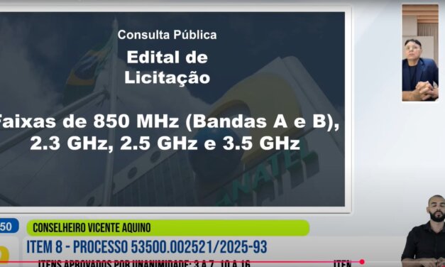 Relator apresenta proposta para leilão da faixa de 850 MHz