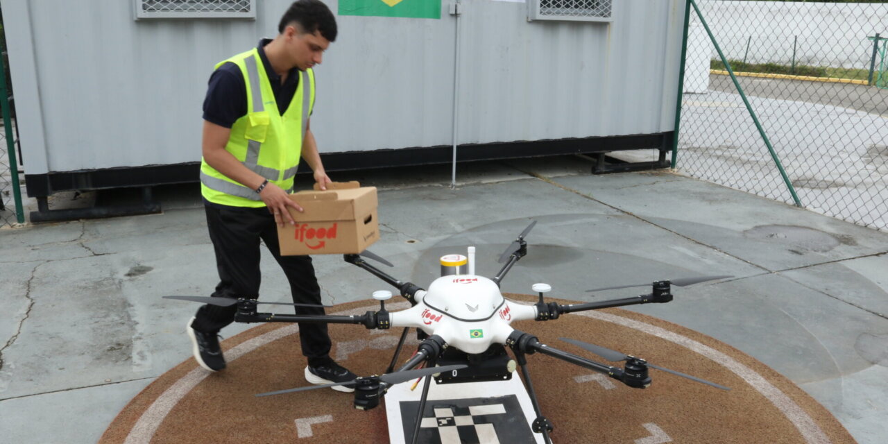 iFood volta a fazer entregas com drone em Aracaju