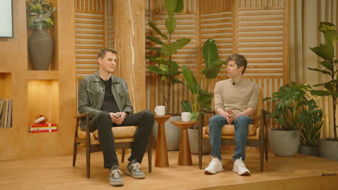 Página Inicial 5 Sam Altman e Alex Blania