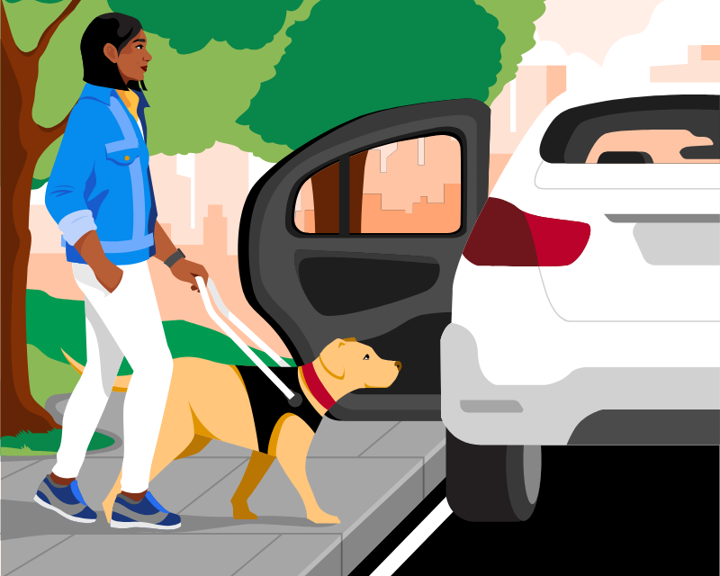 Uber terá ferramenta de autoidentificação para usuários com cão-guia