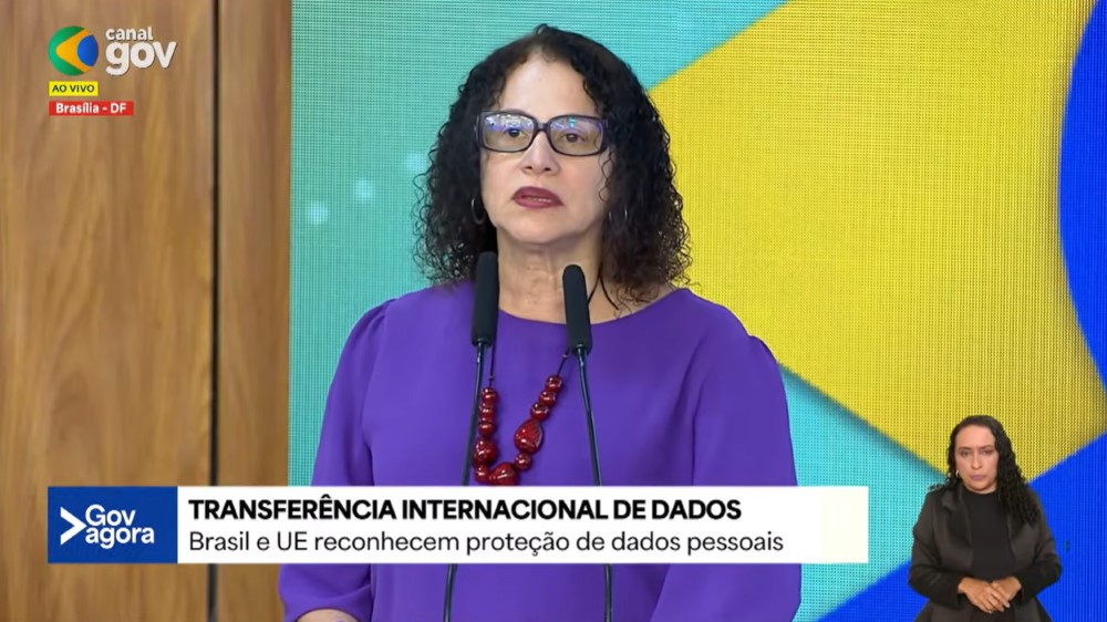Brasil e União Europeia assinam acordo de transferência internacional de dados 1 Luciana Santos Ministra