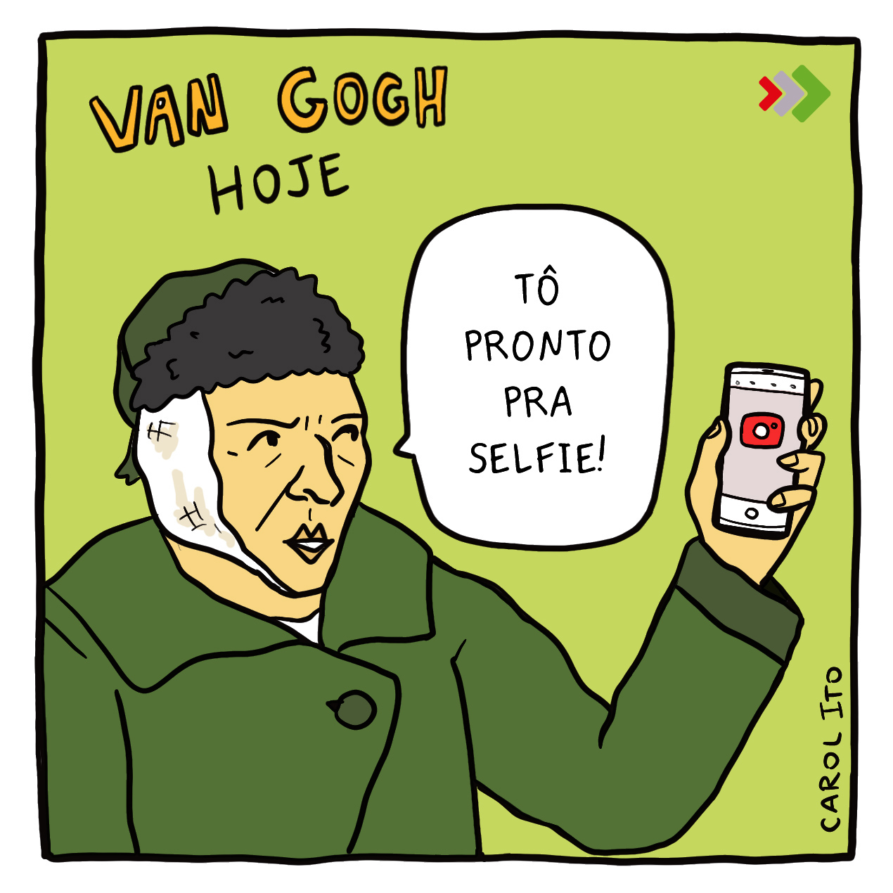 carol ito, van gogh, cartum