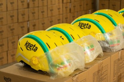 Keeta; capacetes inteligentes