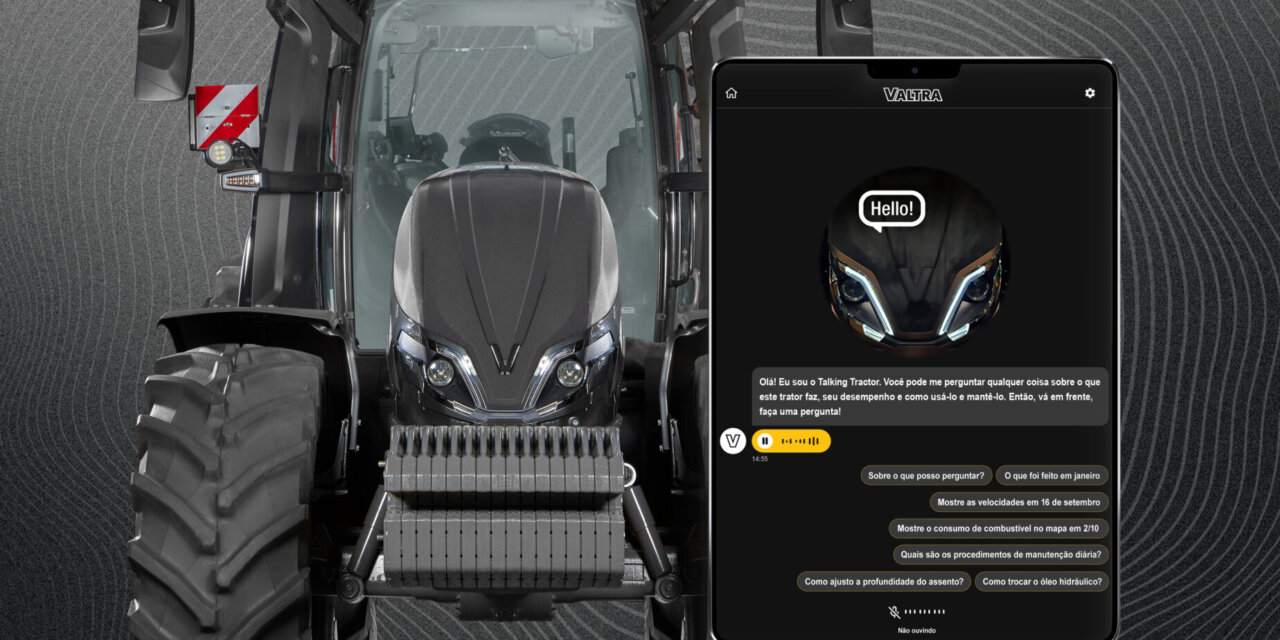 Valtra traz o seu trator falante com IA para o Brasil, revela diretor