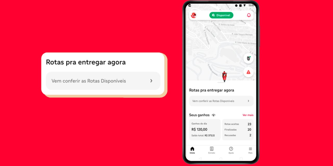 Nova ferramenta do iFood permite que entregadores escolham entrega