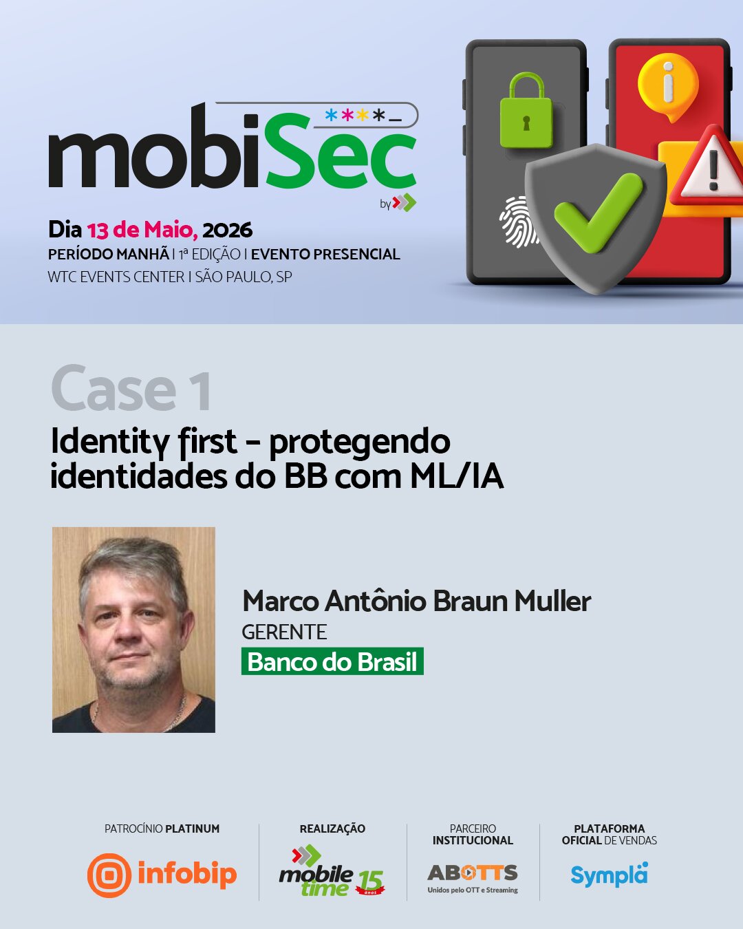 BB fala sobre risco adaptativo transacional e IA em identidade digital no Mobisec