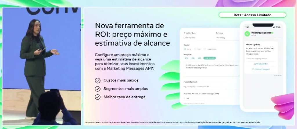 WhatsApp ganha API de mensagem de marketing com ROI e leilão 1 Meta, API Marketing Message, Marketing, mensageria, campanha, WhatsApp,