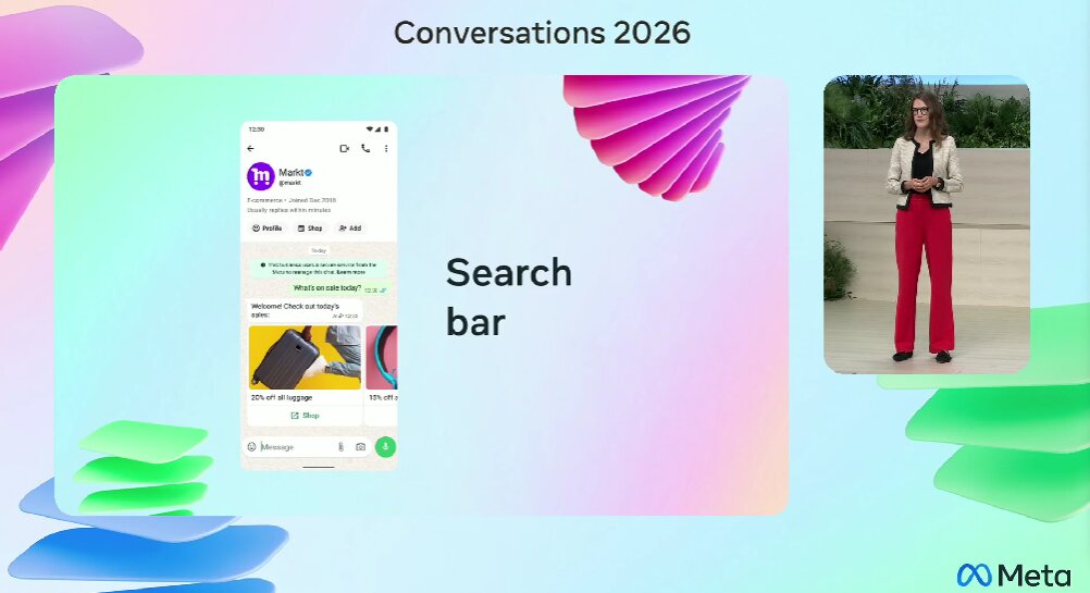 Meta apresenta busca por empresas no WhatsApp