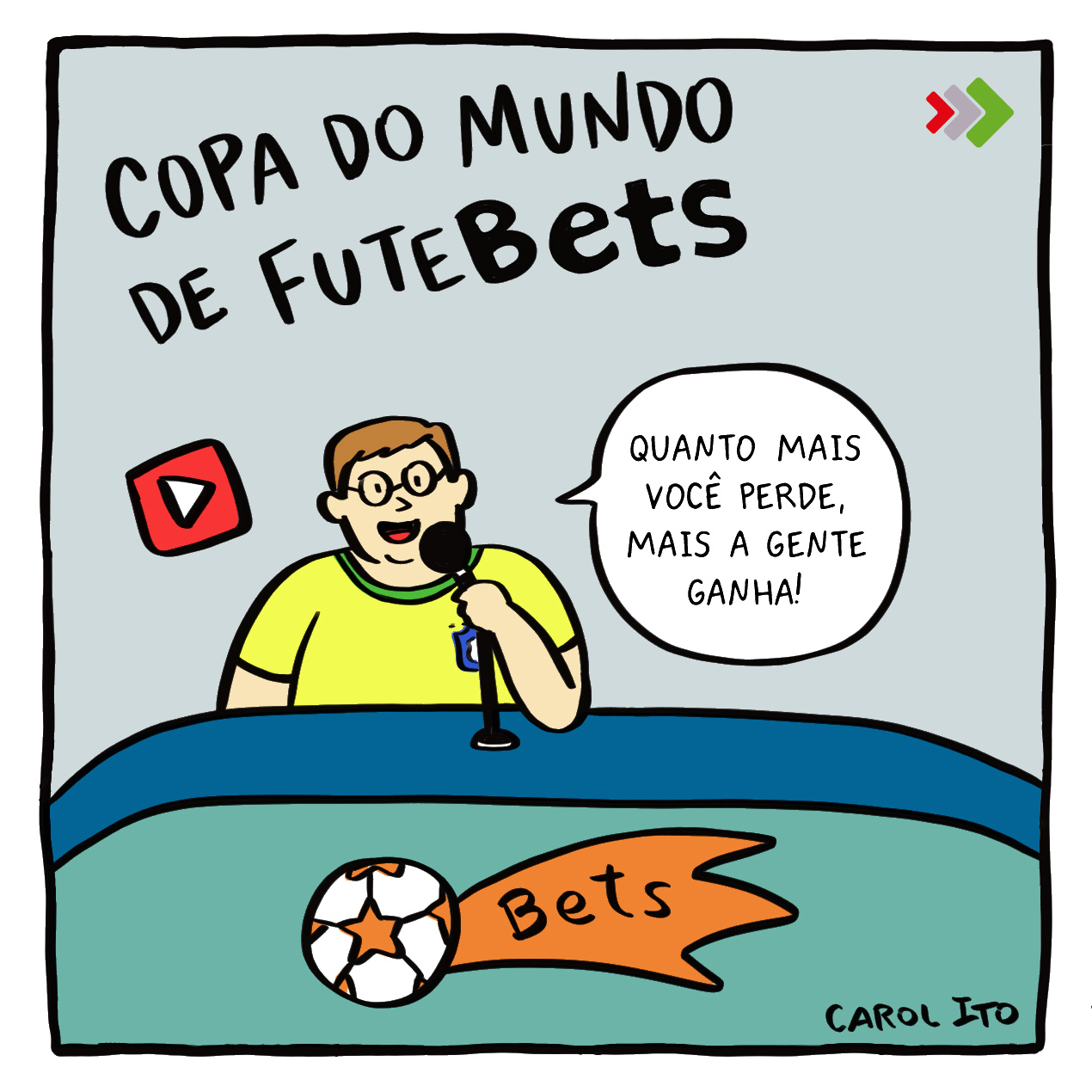 Cartum 193 - Carol Ito - Copa das Bets 2 carol ito, cartum