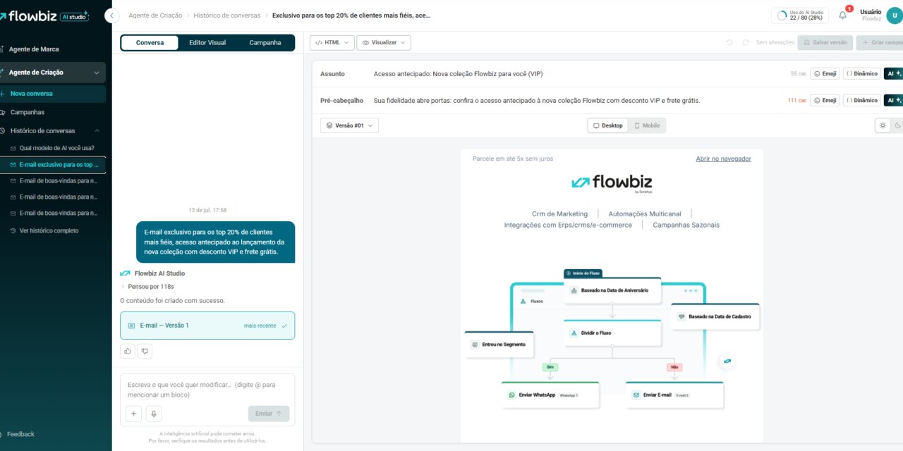 Flowbiz cria plataforma para automatizar criação de campanhas e impulsionar vendas