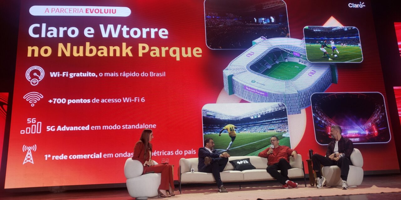 Claro implementa rede híbrida 5,5G em mmWave no Nubank Parque