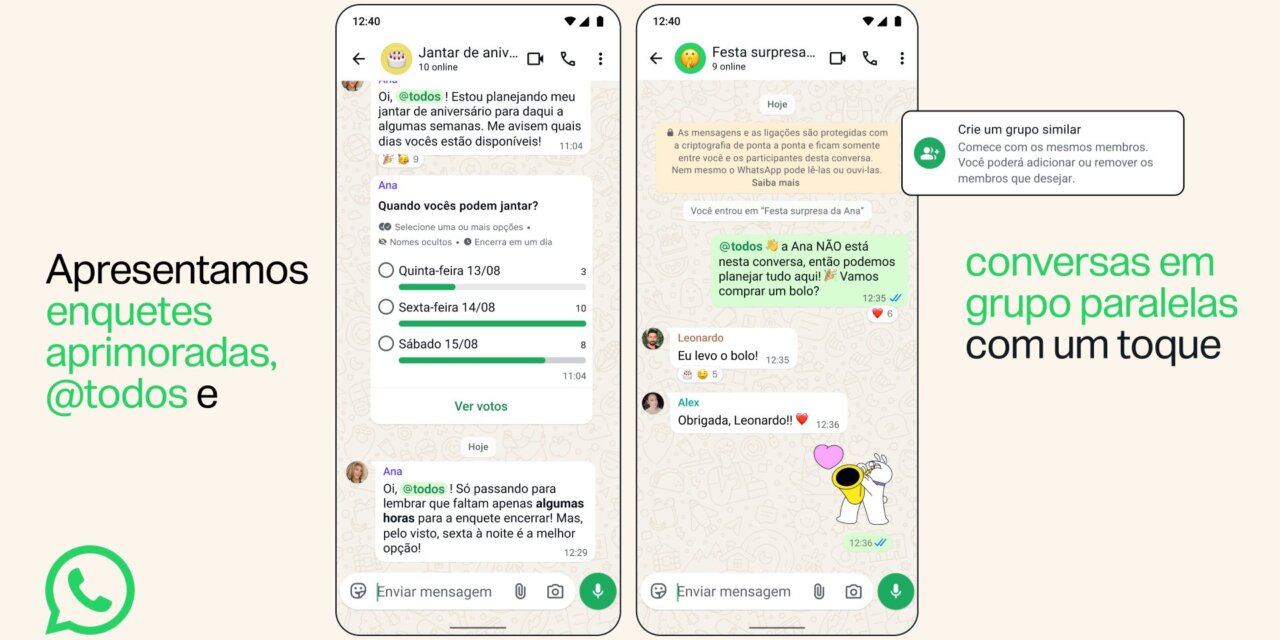 WhatsApp impulsiona uso do ‘@’ com envio de mensagem ‘@todos’ em grupos
