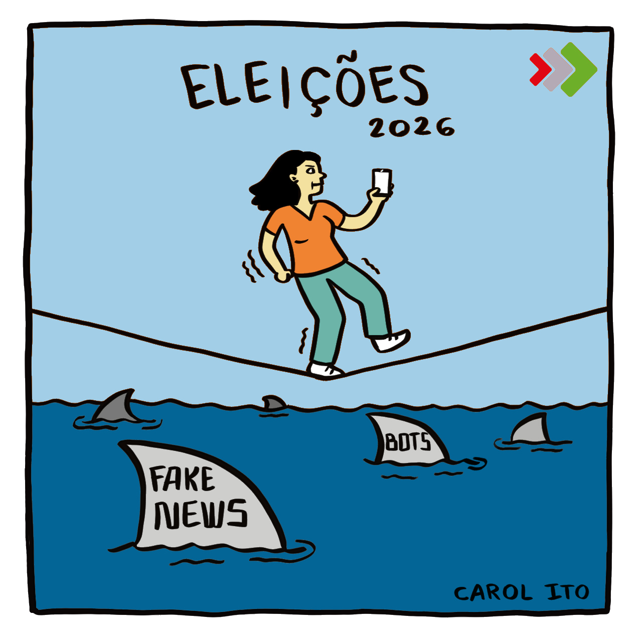 Cartum 207 - Eleições 2026 - Carol Ito 2 cartum 207 - carol ito - eleições