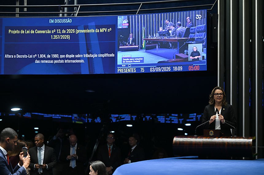 Senado aprova fim da ‘taxa das blusinhas’