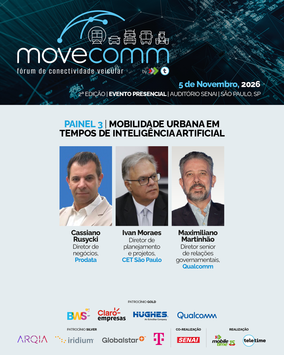 CET-SP, Prodata e Qualcomm em painel sobre IA na mobilidade urbana